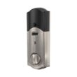 Schlage Camelot Satin Nickel Electronic Connect Smart Deadbolt with Alarm - Z-Wave Plus Enabled