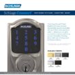 Schlage Camelot Satin Nickel Electronic Connect Smart Deadbolt with Alarm - Z-Wave Plus Enabled