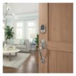 Schlage Camelot Satin Nickel Electronic Encode Plus Smart WiFi Deadbolt with Alarm