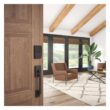 Schlage Century Aged Bronze Encode Smart Wi-Fi Deadbolt with Alarm and Century Handleset and Latitude Handle