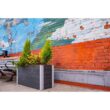 VITA Urbana 39"L x 16"W x 18"H Small Vinyl Parklette Planter, Slate Gray, VT17612