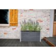 VITA Urbana 39"L x 16"W x 18"H Small Vinyl Parklette Planter, Slate Gray, VT17612