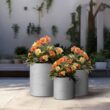 Sapcrete 10in., 13in., 16in. Dia Stone Finish Extra Large Tall Round Concrete Plant Pot/Planter for Indoor & Outdoor Set of 3 Sapcrete 10in., 13in., 16in. Dia Stone Finish Extra Large Tall Round Concrete Plant Pot/Planter for Indoor & Outdoor Set of 3
