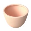 Leisuremod Dahlia Modern 21.5 in. Terracotta Fiberstone and Clay Tapered Round Planter for Indoor and Outdoor