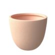 Leisuremod Dahlia Modern 21.5 in. Terracotta Fiberstone and Clay Tapered Round Planter for Indoor and Outdoor