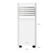 Vissani 5,000 BTU 115-Volt 3-in-1 Portable Air Conditioner Unit Cools up to 150 sq. ft. with Dehumidifier and Remote in White