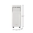 Vissani 6,000 BTU 115-Volt 3-in-1 Portable Air Conditioner for 250 sq. ft Rooms in White, Powered by Hubspace