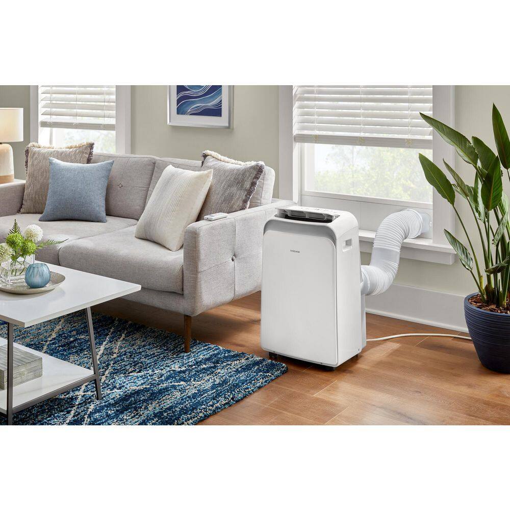 Vissani 8,000 BTU 115-Volt 3-in-1 Portable Air Conditioner for 350 sq. ft Rooms in White, Powered by Hubspace Vissani 8,000 BTU 115-Volt 3-in-1 Portable Air Conditioner for 350 sq. ft Rooms in White, Powered by Hubspace - Image 11