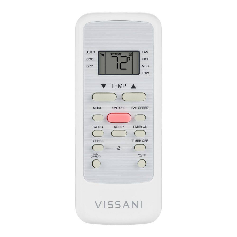 Vissani 8,000 BTU 115-Volt 3-in-1 Portable Air Conditioner for 350 sq. ft Rooms in White, Powered by Hubspace Vissani 8,000 BTU 115-Volt 3-in-1 Portable Air Conditioner for 350 sq. ft Rooms in White, Powered by Hubspace - Image 8