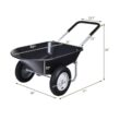 WELLFOR 5 cu. ft. Plastic Garden Dolly Post Hole Digger Utility Cart Wheelbarrow