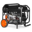 WEN 5,600-Watt Dual Fuel Portable Gasoline Generator with Wheel Kit, Electric Start, and CO Watchdog