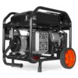 WEN 5,600-Watt Dual Fuel Portable Gasoline Generator with Wheel Kit, Electric Start, and CO Watchdog