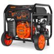 WEN 5,600-Watt Dual Fuel Portable Gasoline Generator with Wheel Kit, Electric Start, and CO Watchdog