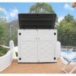 Decksplore Outdoor Storage Shed 358 Gal. 53.15 in.x 33. 07 in.x 46. 85 in. White Resin Large Waterproof Deck Box Shed Decksplore Outdoor Storage Shed 358 Gal. 53.15 in.x 33. 07 in.x 46. 85 in. White Resin Large Waterproof Deck Box Shed