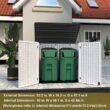 Decksplore Outdoor Storage Shed 358 Gal. 53.15 in.x 33. 07 in.x 46. 85 in. White Resin Large Waterproof Deck Box Shed Decksplore Outdoor Storage Shed 358 Gal. 53.15 in.x 33. 07 in.x 46. 85 in. White Resin Large Waterproof Deck Box Shed
