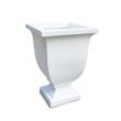 Mayne Augusta 26 in. Tall Self-Watering White Polyethylene Planter Mayne Augusta 26 in. Tall Self-Watering White Polyethylene Planter