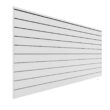 Proslat 48 in. H x 96 in. W Slat Wall Panel Set White (2-Pack)