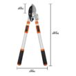 Zenport 30 in. To 42 in. Telescopic Ratchet Anvil Lopper