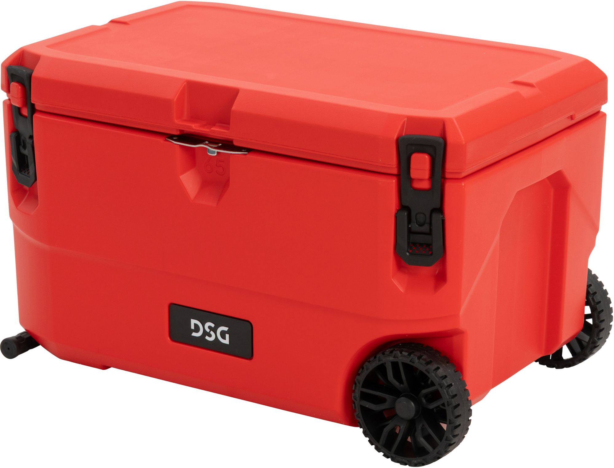 DSG Victory 65 Quart Hard Cooler with Wheels - Red DSG Victory 65 Quart Hard Cooler with Wheels - Red
