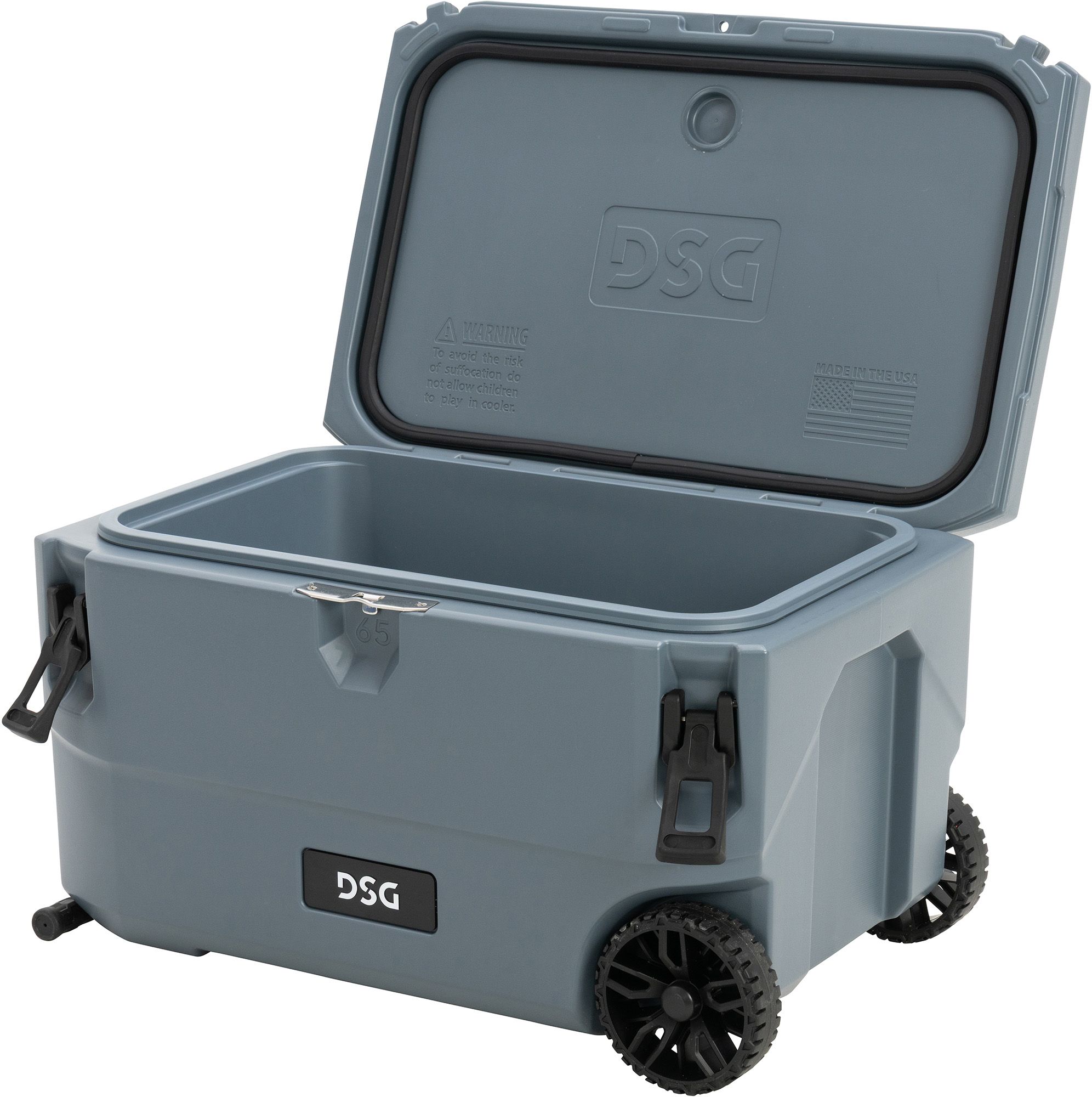 DSG Victory 65 Quart Hard Cooler with Wheels - Gray DSG Victory 65 Quart Hard Cooler with Wheels - Gray