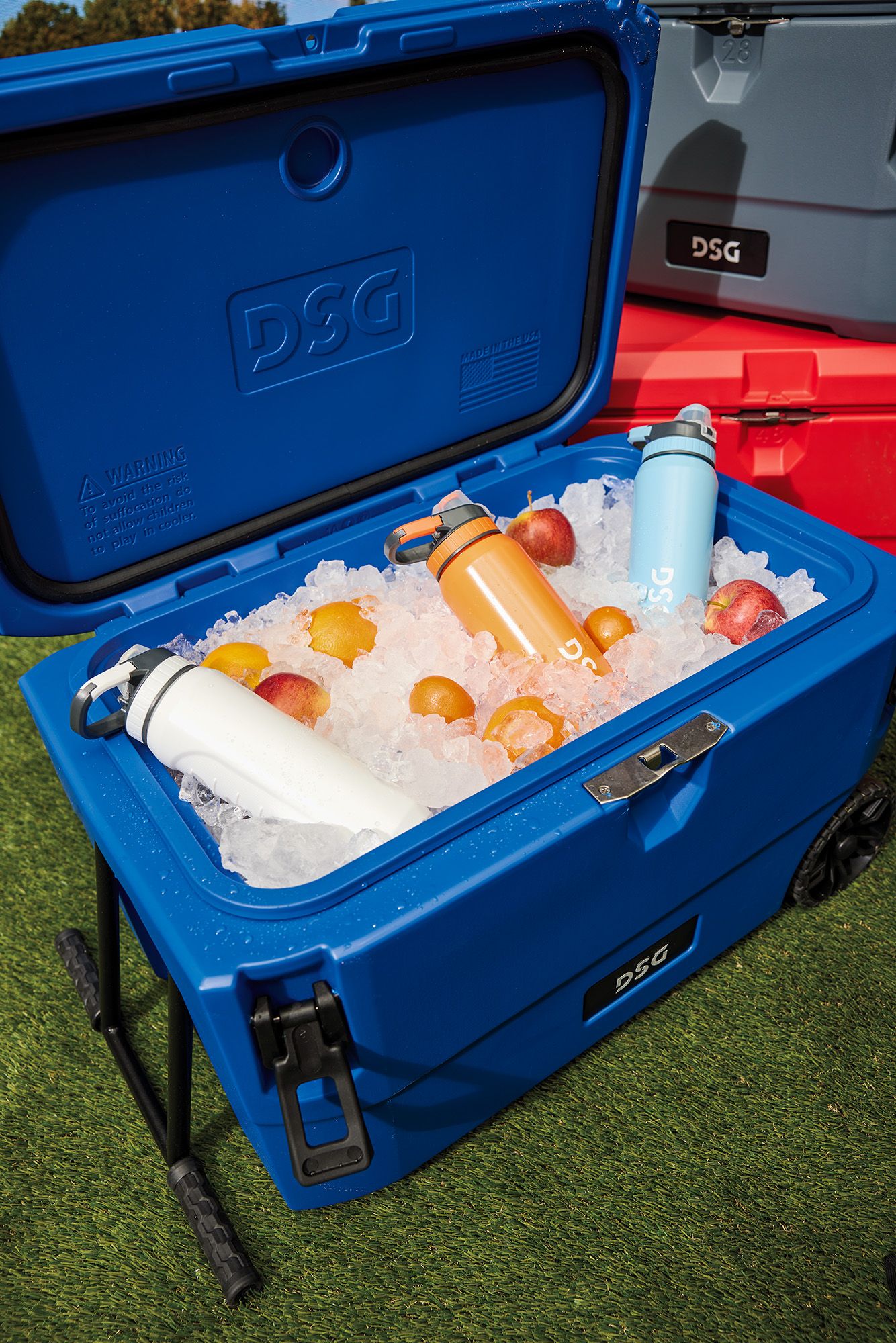 DSG Victory 65 Quart Hard Cooler with Wheels - Royal DSG Victory 65 Quart Hard Cooler with Wheels - Royal