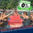 CUDDY Floating Cooler and Dry Storage Vessel for Land & Water – 40QT– Great for River, Beach, Kayak, Pool, & Lake - Multiple Color Options