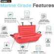 CUDDY Floating Cooler and Dry Storage Vessel for Land & Water – 40QT– Great for River, Beach, Kayak, Pool, & Lake - Multiple Color Options