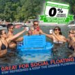 CUDDY Floating Cooler and Dry Storage Vessel for Land & Water – 40QT– Great for River, Beach, Kayak, Pool, & Lake - Multiple Color Options