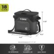 CORE CLIMAKEEP Magnetic 18-Can Soft Cooler - Charcoal CORE CLIMAKEEP Magnetic 18-Can Soft Cooler - Charcoal