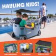 GoSports 40 qt. Cuddy Gear Hauling Wagon Cooler - Stone Blue