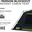 Core Equipment Instant Blockout Cabin 6 Person Tent