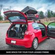 JEGS Rooftop Cargo Carrier for Car Storage - Large Roof Rack Cargo Carrier - Heavy Duty Weatherproof Storage - Made in USA - 18 Cubic Ft - 110 Lb Capacity - Aero Hard Shell Cargo Carrier