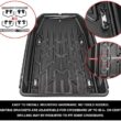 JEGS Rooftop Cargo Carrier for Car Storage - Large Roof Rack Cargo Carrier - Heavy Duty Weatherproof Storage - Made in USA - 18 Cubic Ft - 110 Lb Capacity - Aero Hard Shell Cargo Carrier