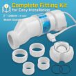 XtremepowerUS Chlorination Salt Cell Plate In-Ground Swimming Pool Up to 25,000 Gallons Compatible with Hayward W3AQR9 Temp. Sensor w/Cleaning Stand