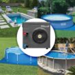 XtremepowerUS 14,800BTU/HR Pool Heater for 4,000 Gallons Above Ground Pools, Pool Heat Pump Pool Titanium Heat Exchanger, 115V