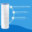 XtremepowerUS Replacement 4-Pack Pool Filter Cartridge 175 sq. ft for PLF175A, C1750 Series, CX1200-RE, CX1750RE, PXC175, PA175, C-8417, FC-1294