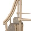 Confer Plastics Curve CCX-AG Drop in Above Ground Pool Step with Grey Treads - Base Step