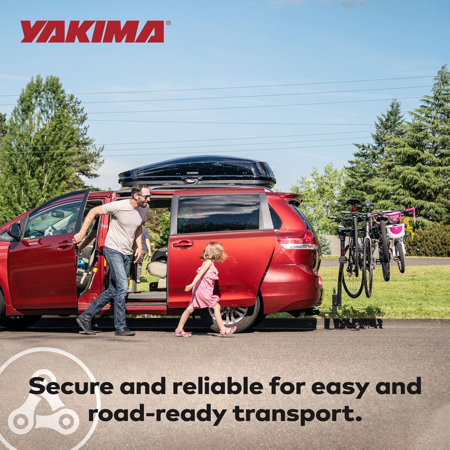 YAKIMA DoubleDown 4 - Tilting Hitch-Mounted Bike Rack YAKIMA DoubleDown 4 - Tilting Hitch-Mounted Bike Rack for Cars, SUVs, Trucks and More, Fits 1.25” and 2” Hitches, Anti-Sway and Folding Arms, Carries 4 Bikes