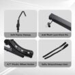 TANX Bike Racks for Ebikes,Fat Tire Bike Rack for Tow Hitch 2-Bike 200 lbs Capacity,Hitch Bike Rack TANX Bike Racks for Ebikes,Fat Tire Bike Rack for Tow Hitch 2-Bike 200 lbs Capacity,Hitch Bike Rack for Heavy E Bike, Smart Tilting Platform Style Bike Rack for Standard, 2 inch Receiver(Black)