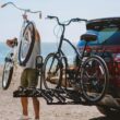 Hollywood Racks Destination 4 Hitch Bike Rack, Lightweight, Black - Platform Style Bike Rack for Car Carries up to 4 Bikes for Safe, Secure Transport - Fits Most Bike Styles, Sizes and Models