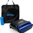 Betta SE Solar-Powered Robotic Automatic Pool Skimmer Cleaner with Carrying and Storage Bag, 24/7 Continuous Cleaning Power, Pool Skimmer Anti-Stuck Foam Noodle, and Twin SCT Motors (Blue)