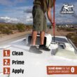 Liquid Rubber RV Roof Sealant- Professional-Grade Solar Reflective Flexible Waterproof Membrane Coating for EPDM, TPO, Fiberglass & Aluminum Camper & Travel Trailers- Brilliant White, 5 Gallon