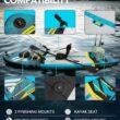 10'8/11'x35'' Fishing&Family Stable Inflatable Paddle Boards, Extra Wide SUP Paddleboard Inflatable, 430lb/3 People, Stand Up Paddle Board for Adults, Camera Mount, Shoulder Strap, Rod Holder