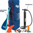 Aqua PRO Halcyon Sport Inflatable Stand-Up Paddleboard iSUP, Standard Design with Non-Slip EVA Deck, Includes Paddle, Ankle Leash, Pump and Carry/Storage Bag