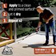 Liquid Rubber Cool Foot Deck Coating, Pale Brown, 5 Gallon Liquid Rubber Cool Foot Deck Coating - Solar Protection Paint, Reduces Surface Temperatures by Up to 35%, Multi-Surface Cooling Decking Sealant, Waterproof, Durable Membrane, Pale Brown, 5 Gallon