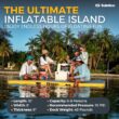 SOLSTICE 8-Person Classic Inflatable Dock, Floating Water Raft Platform, 10ft x 8ft SOLSTICE 8-Person Classic Inflatable Dock, Floating Water Raft Platform, 10ft x 8ft - Outdoor Fun for Lake, River, Swimming Pool & Beach, Includes Carry Bag & Repair Kit