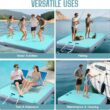 Specraft Inflatable Floating Dock, Non-Slip Air Dock Platform loating Island Raft with Rope Ladder for Pool Lake Beach Ocean Specraft Inflatable Floating Dock, Non-Slip Air Dock Platform loating Island Raft with Rope Ladder for Pool Lake Beach Ocean