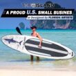 TRUISLAND Inflatable Paddle Board, Stand Up Paddle Board with Backpack, Non-Slip Thickened Deckpad, Waterproof Phone Case, Leash, Paddle, Hand Pump