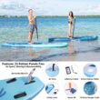 SereneLife Inflatable Stand Up Paddle Board with Premium SUP Accessories – Wide Stable Design with Non-Slip EVA Deck Pad for Adults and Youth of All Skill Levels