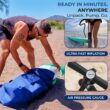 SereneLife Inflatable Stand Up Paddle Board with Premium SUP Accessories – Wide Stable Design with Non-Slip EVA Deck Pad for Adults and Youth of All Skill Levels